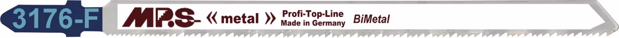 Bi-Metall-Stichsägeblatt gefräst und geschränkt Gesamtlänge 132/verzahnte Länge 110mm, Zahnteilung 1,0-1,6mm von der Marke MPS MPS Bi-Metall-Stichsägeblatt Holz Metall Kunststoff Typ Zahnteilung: 1,0-1,6 mm aus der Kategorie Säbelsägeblatt mit der Artikelnr. 3176-F-5