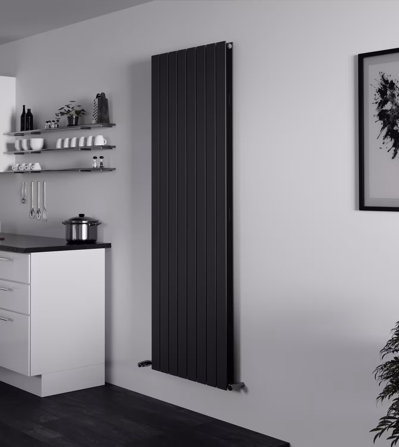 Radiateur d'ambiance P1 Duplex 1800 mm x 595 mm 1576 watts anthracite RAL 7016 de Ximax avec réf. 10246