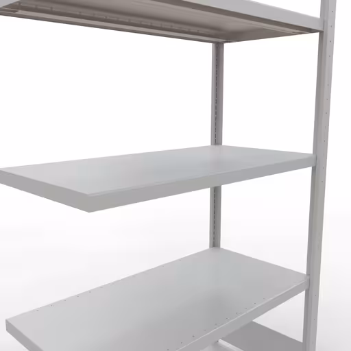 Scaffali aggiuntivi, scaffali, sistema a innesto MULTIplus330, 2000 x 1000 x 500 mm (AxLxP), 5 ripiani, barre longitudinali, RAL 7035 grigio chiaro di Schulte Lagertechnik dalla categoria Sistemi a innesto