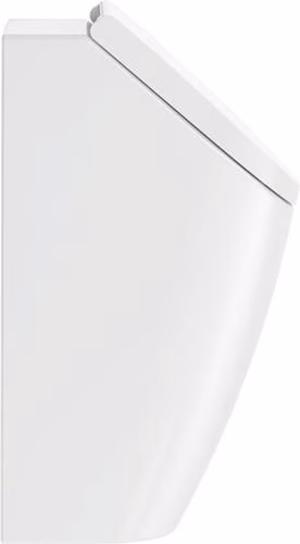 Duravit urinoir Rimless ME by Starck, blanc sortie horizontale, version pour couvercle