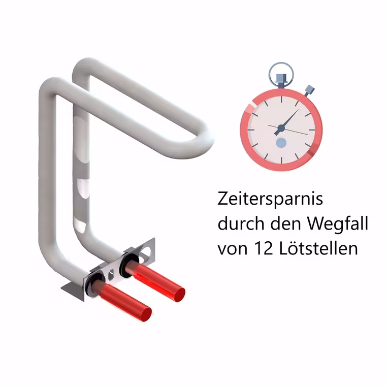 Un'altra vista dell'articolo Heizbox1 forma C e L per tubo Cu ø15mm dalla categoria Radiatori
