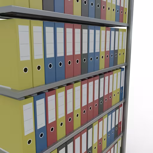 Produktbild Nr 12 des Artikels Anbauregal, Büro-Fachbodenregal Stecksystem MULTIplus85, 2300 x 1300 x 300 mm (HxBxT), 7 Fachböden, Kreuzstrebe, verzinkt, ohne Anschlagleiste Abbildung Nr 12 des Artikels Anbauregal, Büro-Fachbodenregal Stecksystem MULTIplus85, 2300 x 1300 x 300 mm (HxBxT), 7 Fachböden, Kreuzstrebe, verzinkt, ohne Anschlagleiste aus der Produktgruppe Büroregale von der Marke Schulte Lagertechnik