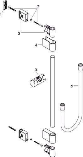 Hansgrohe asta doccia UNICA VARIA 1050 mm cromo