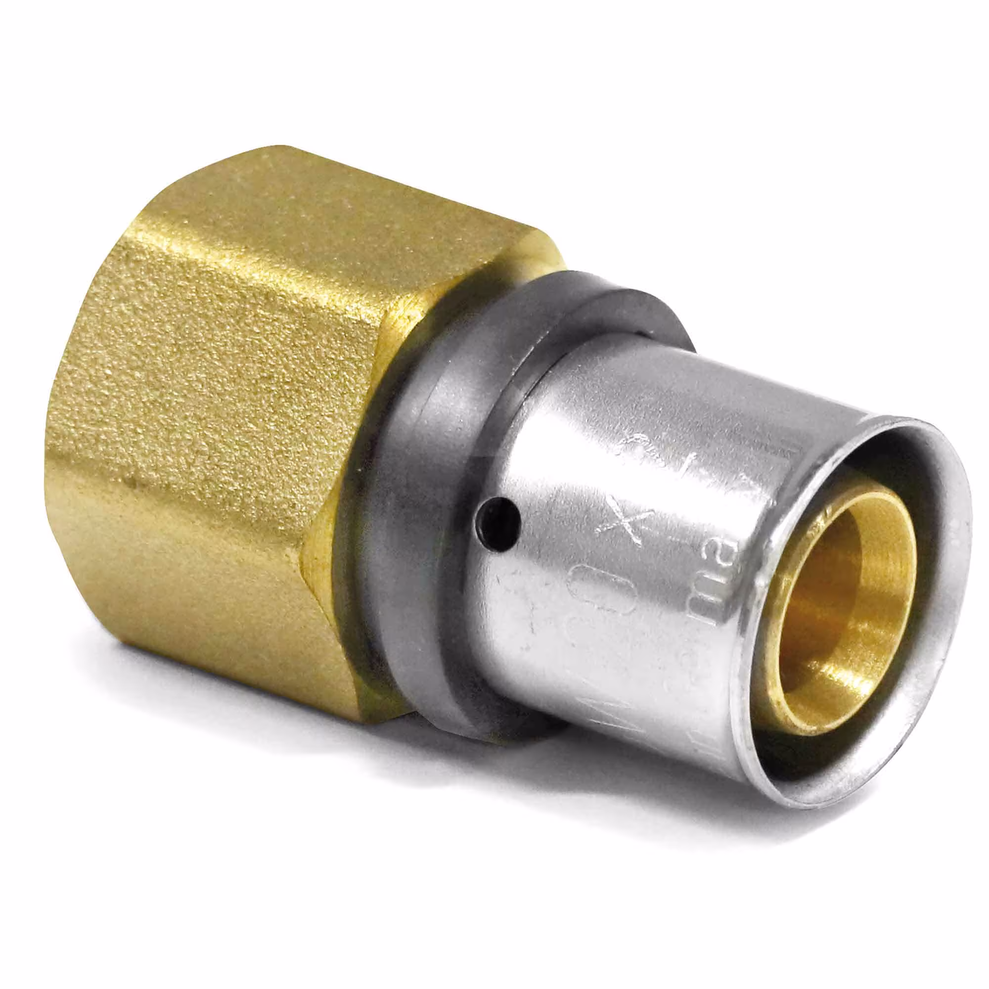 Press-Übergang von Alu Verbundrohr 16 x 2mm auf 3/4" Innengewinde von der Marke Pipetec Press-Übergang mit Innengewinde Typ Größe: 16 x 2 mm - 3/4 Zoll aus der Kategorie Pressfittings mit der Artikelnr. PFUI1605