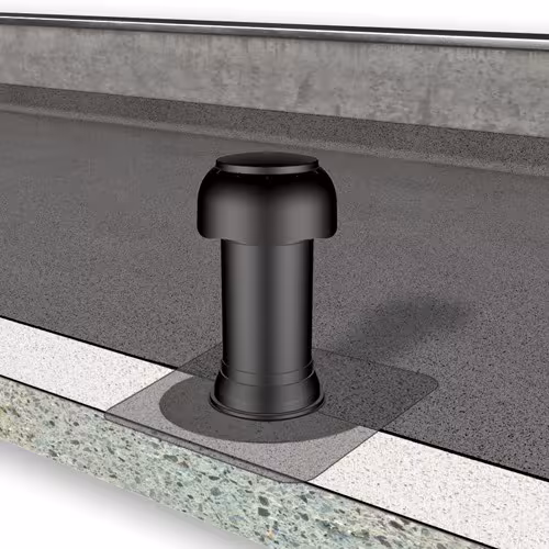 Aérateur de toiture Flavent Pro DN 75/ DN 110, manchon en plastique pour Alwitra Evalon gris clair de la catégorie passages de toit isolés avec le GTIN 4027822832158 Aérateur de grenier Flavent Pro de la marque Klöber de la catégorie passages de toiture isolés