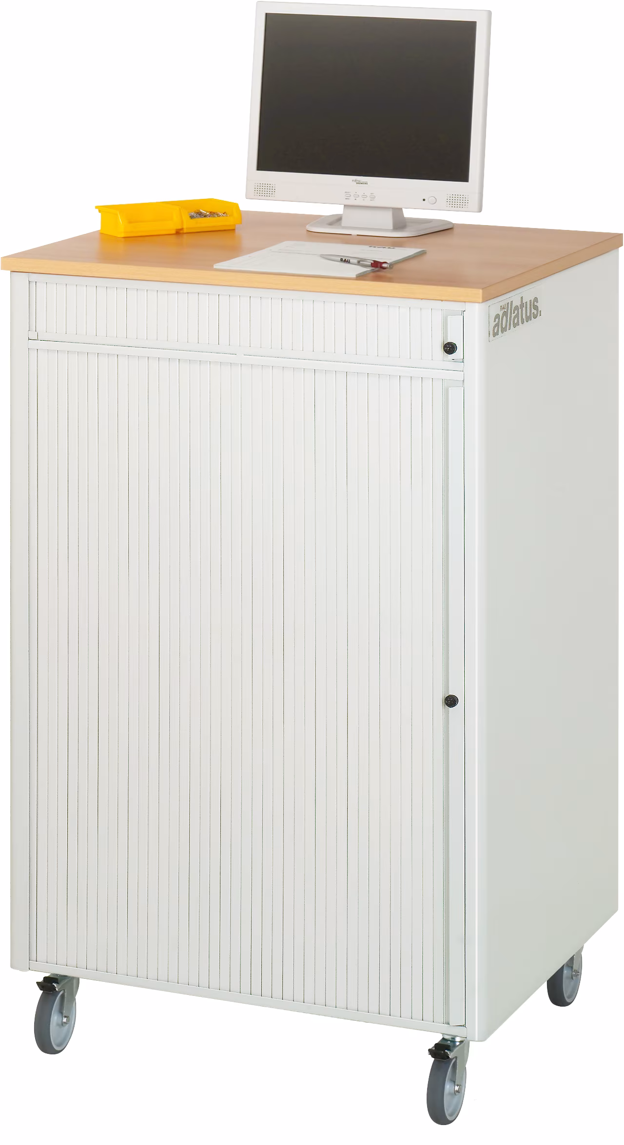 Poste informatique 2050, L720xP660xH1140mm, mobile