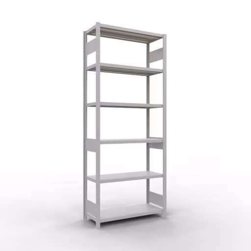 Figure n° 14 de l'article étagère de base, système d'étagères enfichables MULTIplus250, 2500 x 1000 x 400 mm, 6 étagères, gris clair RAL 7035 du groupe de produits système enfichable de la marque Schulte Lagertechnik