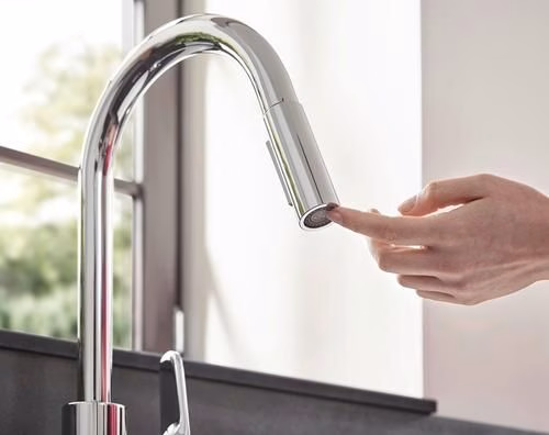 Hansgrohe Miscelatore monocomando per cucina 240 FOCUS DN 15, con doccetta estraibile cromo