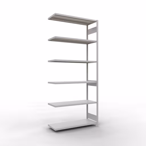 Figure n° 10 de l'article système d'étagères enfichables MULTIplus250, 3000 x 1300 x 500 mm, 7 étagères, RAL 7035 gris clair du groupe de produits système enfichable de Schulte Lagertechnik