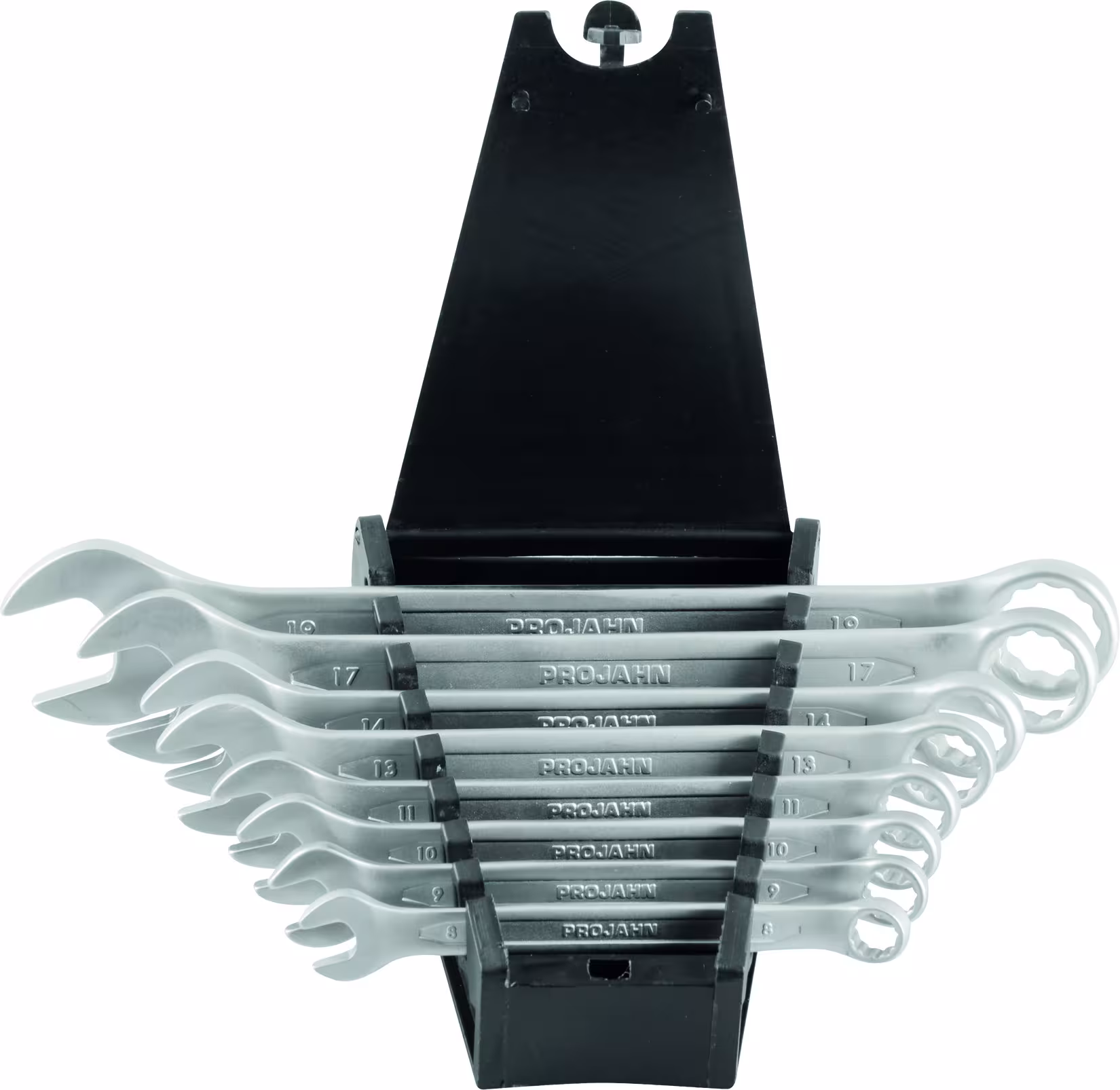 Un'altra vista dell'articolo Set chiavi ad anello a forcella 8 pezzi 8 - 9 - 10 - 11 - 13 - 14 - 17 - 19 Un'altra vista dell'articolo set di chiavi per anelli a forcella 8 pezzi 8 - 9 - 10 - 11 - 13 - 14 - 17 - 19 della categoria Chiavi