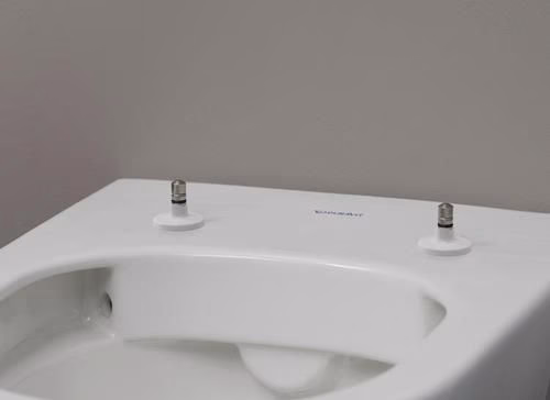 Detailbild 4018682 Ensemble WC mural Duravit 540 mm D-Neo blanc, chasse d'eau basse rimless, siège WC avec abaissement automatique, Durafix inclus