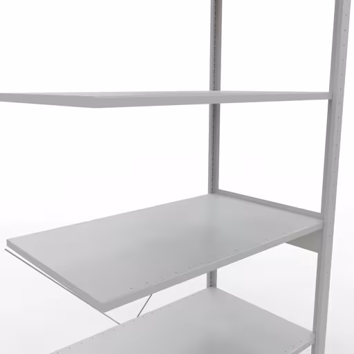 Figura n. 12 dell'articolo scaffale aggiuntivo, scaffale, sistema a innesto MULTIplus85, 2500 x 1000 x 600 mm (AxLxP), 6 ripiani, traversa, RAL 7035 grigio chiaro del gruppo di prodotti sistema a innesto della marca Schulte Lagertechnik