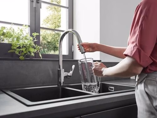 Hansgrohe Miscelatore monocomando per cucina 240 FOCUS DN 15, con doccetta estraibile cromo