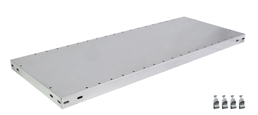 Immagine aggiuntiva dell'articolo Ripiano aggiuntivo MULTIplus250 1000 x 500, zincato, compresi 4 supporti per ripiani tra gli accessori