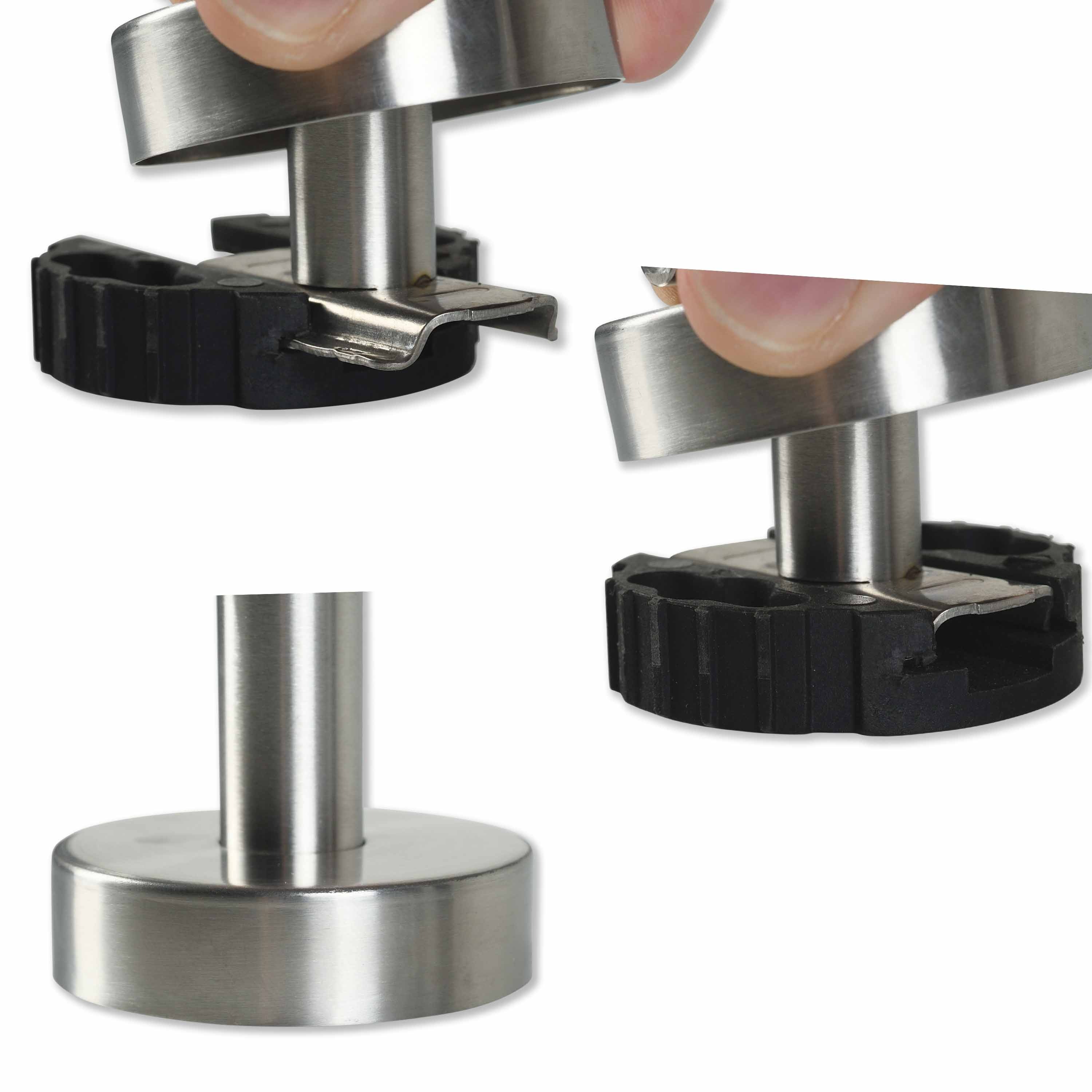 AXIAL Seifenschale Edelstahl Glas - zum KLEBEN oder BOHREN