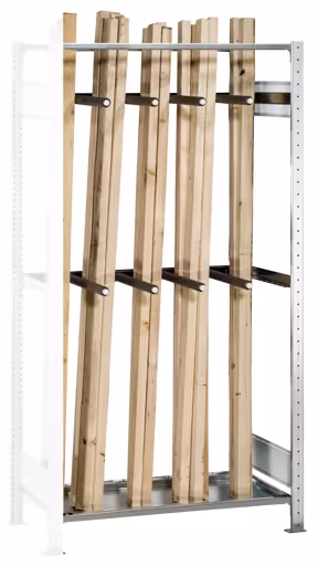 Étagère supplémentaire, étagère pour marchandises longues MULTIplus150, 2000 x 1000 x 500 mm (HxLxP), galvanisée, 1 étagère, avec 2 jeux universels avec chacun 4 tubes de division de Schulte Lagertechnik Rayonnage supplémentaire, étagère pour marchandises longues MULTIplus150, 2000 x 1000 x 500 mm (HxLxP), galvanisé, 1 étagère, avec 2 sets universels avec chacun 4 tubes de subdivision, étagères pour marchandises longues, réf. 22625