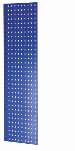 Une autre vue de l'article panneau latéral en tôle perforée, 90 x 1250 x 400 mm (H x P), RAL 5010 bleu gentiane de la catégorie système enfichable
