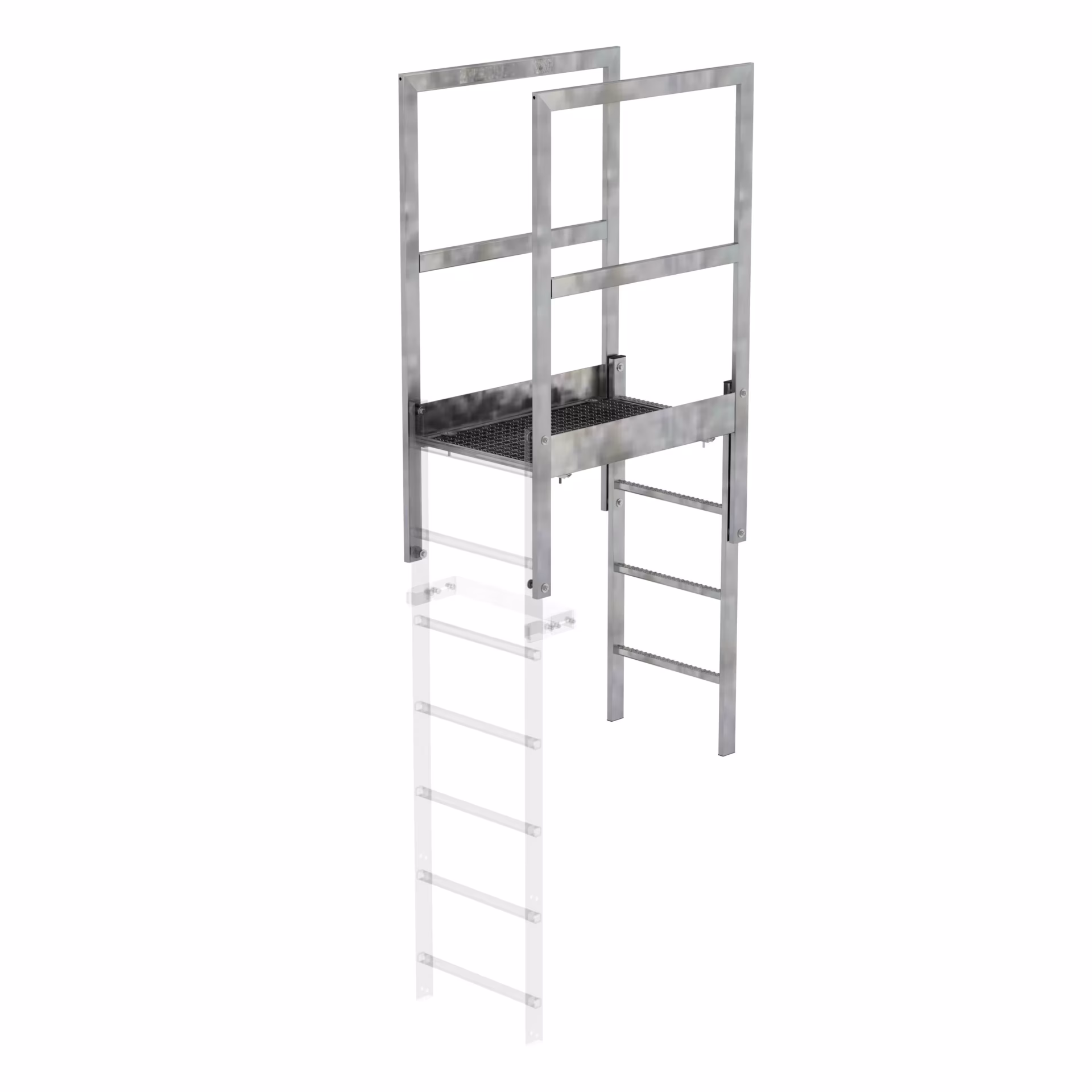 Marche de parapet en acier galvanisé de Munk avec réf. 063181