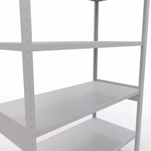 Figure n° 13 de l'article étagère de base, système d'étagères enfichables MULTIplus250, 2500 x 1300 x 600 mm, 6 étagères, gris clair RAL 7035 du groupe de produits système enfichable de Schulte Lagertechnik