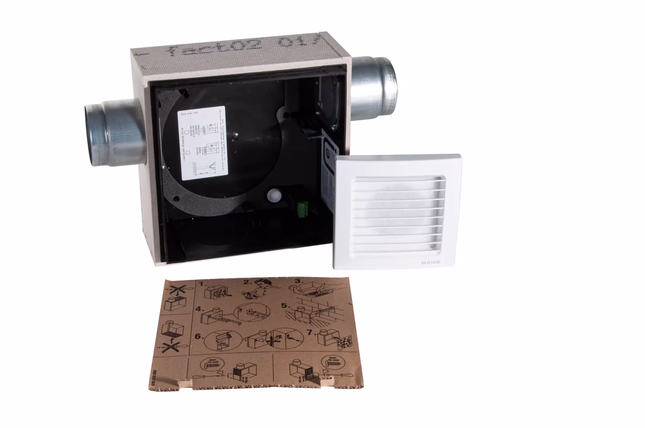 Zewotherm Unterputzgehäuse Badlüfter Typ Typ: ER-UPB/U aus der Kategorie Zewotherm Lüfter ohne WRG mit der Artikelnr. 14120024