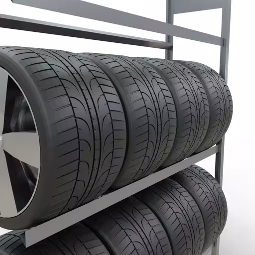 Immagine del prodotto n. 11 dell'articolo Scaffale aggiuntivo, portaruote/pneumatici, 2000 x 1500 x 400 mm (AxLxP), zincato, 3 livelli di stoccaggio con carico dello scomparto di 150 kg per livello Figura n. 11 dell'articolo scaffale aggiuntivo, portaruote/pneumatico, 2000 x 1500 x 400 mm (AxLxP), zincato, 3 livelli di stoccaggio con carico del ripiano di 150 kg per livello dal gruppo di prodotti dei ripiani della marca Schulte Lagertechnik