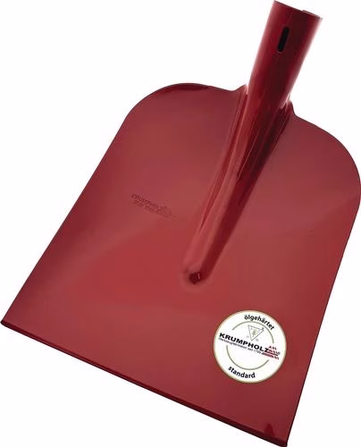 Pelle Holsteiner, modèle standard. Taille 0 (250 x 230 mm), relevée de 19 mm (3/4"), sans manche. KRUMPHOLZ, catégorie Pelles et bêches, référence 4000819221