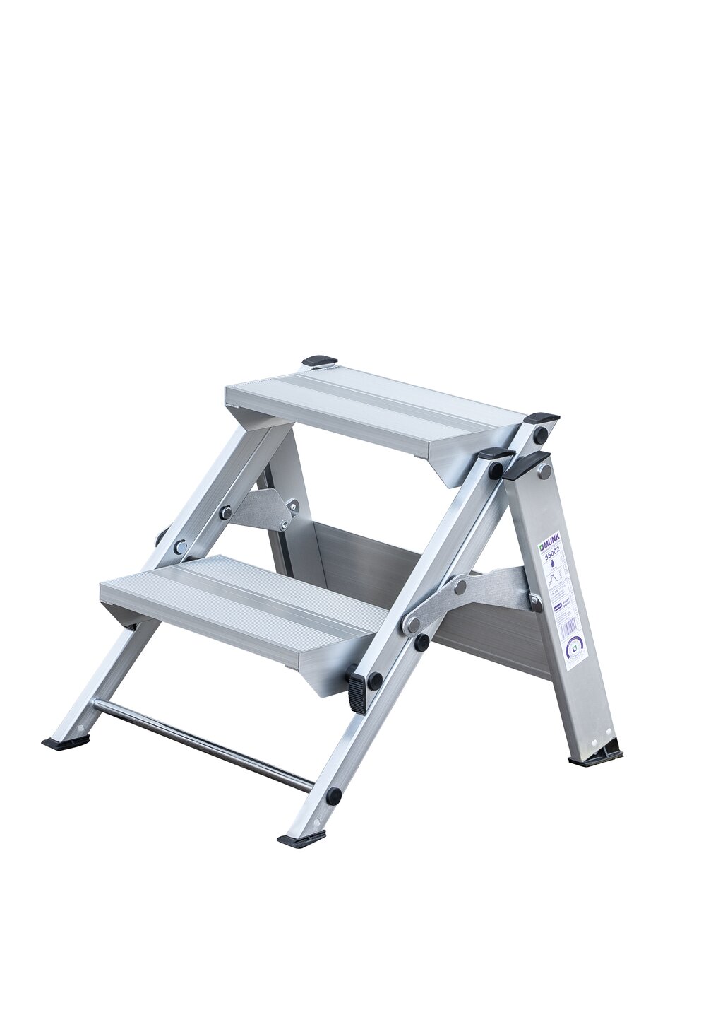 Scala pieghevole Munk, 2 gradini, di Günzburger Steigtechnik Scala pieghevole Munk della categoria Accessori e ricambi per attrezzature di accesso con numero di articolo 055002