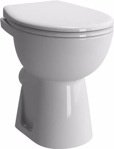 WC sur pied VITRA Conforma avec sortie horizontale de 60 mm, dos ouvert, blanc brillant, de la catégorie WC sur pied, référence 6000697077