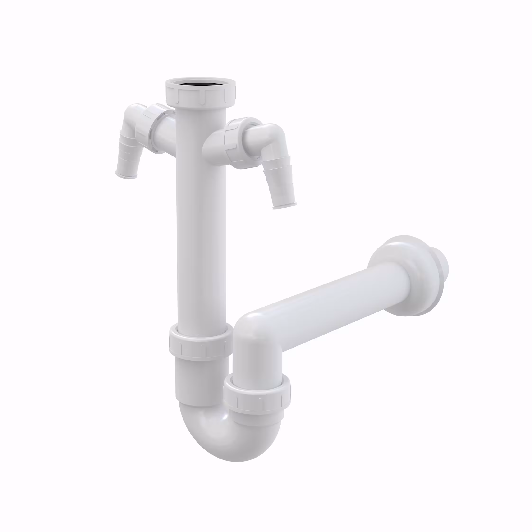 Bonde d'évier AlcaPlast 1,5'' | avec siphon tubulaire ø40/50mm avec 2 raccords d'appareil A82-40 d'AlcaPlast Siphon tubulaire, siphons/vannes de vidange/tuyaux, réf. A82-40