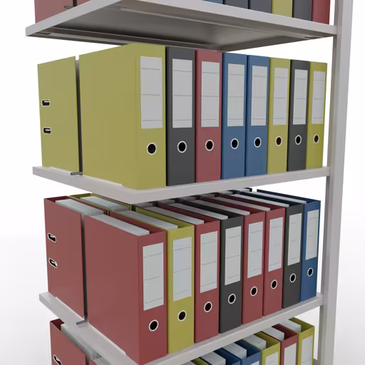 Immagine aggiuntiva dell'articolo Scaffale aggiuntivo, scaffale per ufficio, sistema a innesto MULTIplus150, 1800 x 750 x 600 mm (AxLxP), 5 ripiani, barre longitudinali, con fermo centrale, grigio chiaro con sistema a innesto