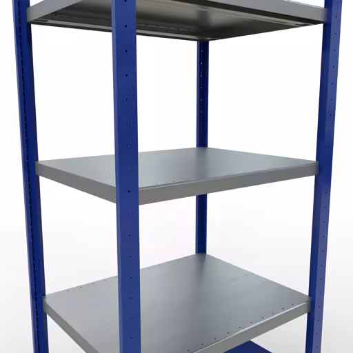Figure n° 13 de l'article étagère de base, étagère, système enfichable MULTIplus250, 2000 x 750 x 600 mm, 5 étagères, RAL 5010 bleu gentiane/galvanisé/galvanisé du groupe de produits système enfichable de Schulte Lagertechnik