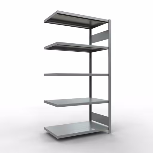 Figura n. 13 dell'articolo scaffale aggiuntivo, scaffale a scaffale, sistema a innesto MULTIplus330, 2000 x 1000 x 600 mm (AxLxP), 5 ripiani, barre longitudinali, zincato del gruppo di prodotti sistema a innesto della marca Schulte Lagertechnik