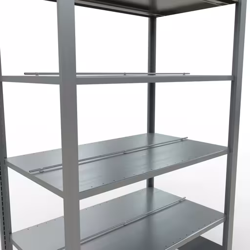 Étagère de base, étagère de bureau, système enfichable MULTIplus150, 2000 x 1000 x 600 mm, 6 étagères, galvanisées, avec butée centrale de Schulte Lagertechnik de la catégorie étagères de bureau