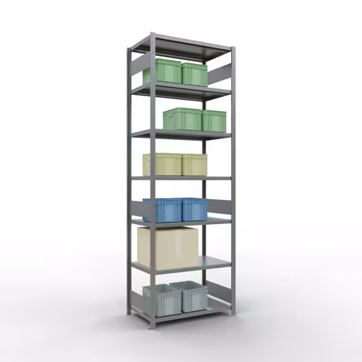 Figure n° 15 de l'article étagère de base, étagère, système enfichable MULTIplus330, 3000 x 1000 x 600 mm, 7 étagères, galvanisées du groupe de produits système enfichable de Schulte Lagertechnik