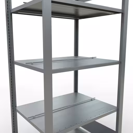 Figure n° 11 de l'article Étagère de base, étagère de bureau système enfichable MULTIplus150, 1800 x 750 x 600 mm (HxLxP), 5 étagères, galvanisées, avec butée centrale de la gamme d'étagères de bureau de Schulte Lagertechnik