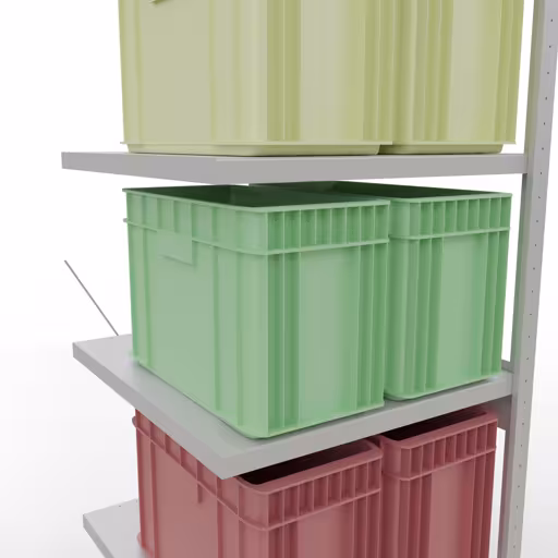 Immagine aggiuntiva dell'articolo Scaffale aggiuntivo, scaffale MULTIplus250 sistema a innesto, 2500 x 750 x 800 mm (AxLxP), 6 ripiani, traversa, RAL 7035 grigio chiaro da scaffale aggiuntivo