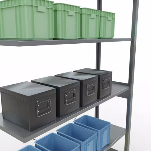 Représentation supplémentaire de l'article Tablette supplémentaire pour système enfichable 2500x1300x400 mm, type 150 kg, galvanisée Représentation supplémentaire de l'article Tablette supplémentaire avec système enfichable 2500x1300x400 mm, type 150 kg, galvanisée à partir de la tablette supplémentaire