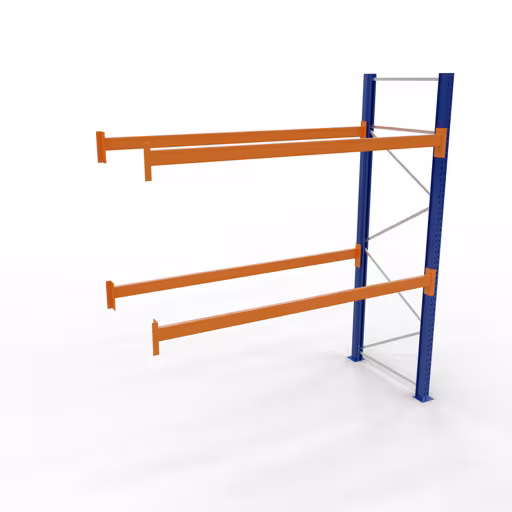 Palettes 1 champ 2700 mm - 5000x1100mm, HxD, 6 barres (2400kg) de Schulte Lagertechnik de la gamme de rayonnages à palettes