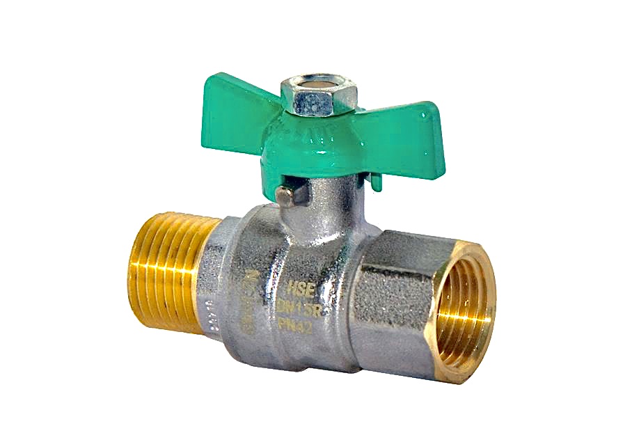 Produktbild 2100821 Robinet à boisseau sphérique pour eau potable Poignée de manœuvre FF-FM