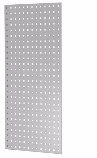 Panneau latéral en tôle perforée, 90 x 1000 x 500 mm (H x P), gris clair RAL 7035 de Schulte Lagertechnik Panneau latéral perforé, 90 x 1000 x 500 mm (H x P), gris clair RAL 7035, accessoires, réf. 35667
