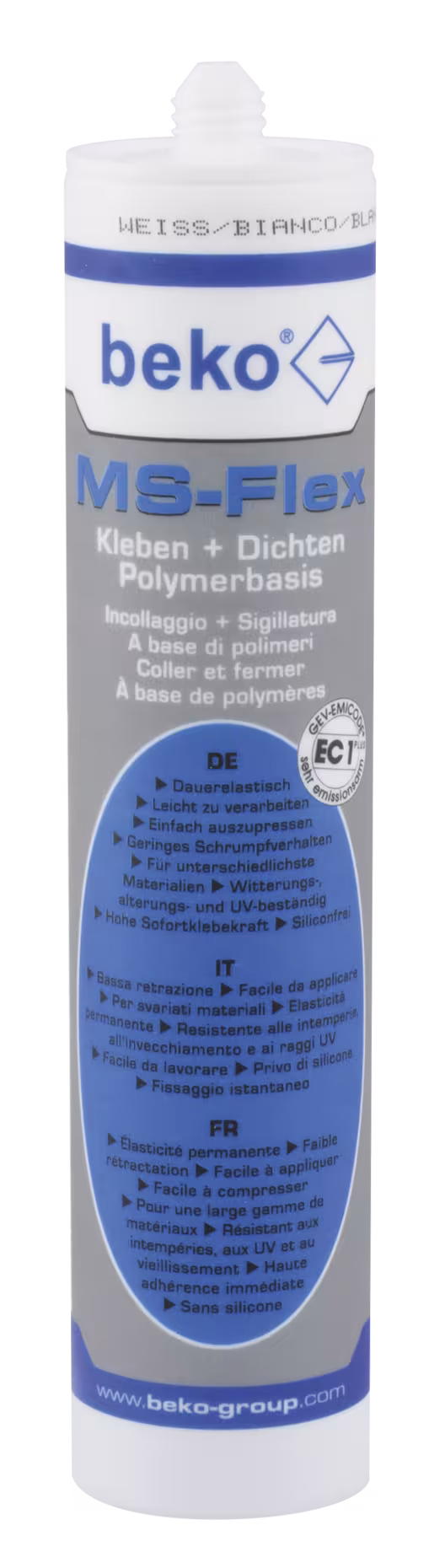 MS-Flex Incollaggio + Sigillatura 300 ml BEIGE di Beko MS-Flex Incollaggio + Sigillatura 300 ml BEIGE dalla categoria adesivi di montaggio con articolo n. 246 290 4