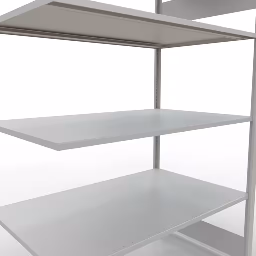 Étagère complémentaire, étagère, système enfichable MULTIplus150, 2000 x 1300 x 800 mm, 5 étagères, RAL 7035 gris clair de la catégorie des étagères complémentaires avec le GTIN 4004514293534 Rayonnage supplémentaire, étagère, système enfichable MULTIplus150, 2000 x 1300 x 800 mm, 5 étagères, gris clair RAL 7035 de la marque Schulte Lagertechnik de la gamme de produits du système enfichable