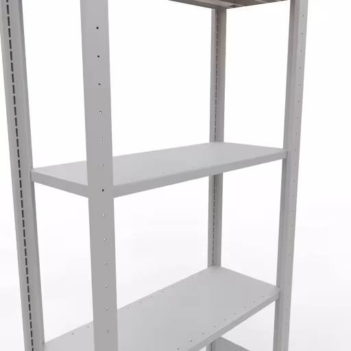 Étagère de base, étagère à étagères, système enfichable MULTIplus150, 2000 x 750 x 300 mm, 5 étagères, gris clair RAL 7035 de Schulte Lagertechnik avec le numéro d'article. 32630-75-LR