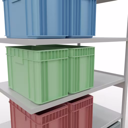 Image du produit n° 12 de l'article étagère supplémentaire système enfichable 2500x1300x800 mm, type 250 kg, gris clair Figure n° 12 de l'article système enfichable 2500x1300x800 mm, type 250 kg, gris clair du groupe de produits système enfichable de Schulte Lagertechnik