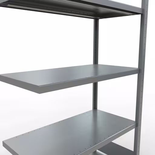 Produktbild Nr 12 des Artikels Anbauregal, Fachbodenregal Stecksystem MULTIplus250, 2000 x 1000 x 500 mm (HxBxT), 5 Fachböden, Längenriegel, verzinkt Abbildung Nr 12 des Artikels Anbauregal, Fachbodenregal Stecksystem MULTIplus250, 2000 x 1000 x 500 mm (HxBxT), 5 Fachböden, Längenriegel, verzinkt aus der Produktgruppe Stecksystem von der Marke Schulte Lagertechnik