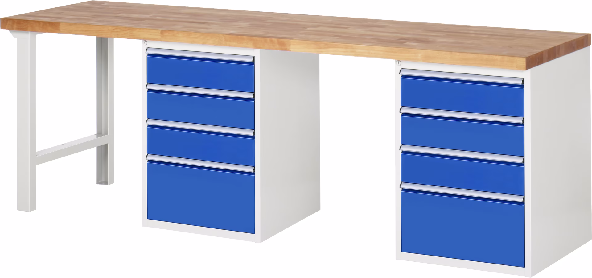 Werkbank 7510A8, B2500xT700xH890mm, 8xSchublade-Teilauszug von Rau Werkbank 7510A8 aus der Kategorie Werkbänke mit der Artikelnr. 03-7510A8-257B4M.11