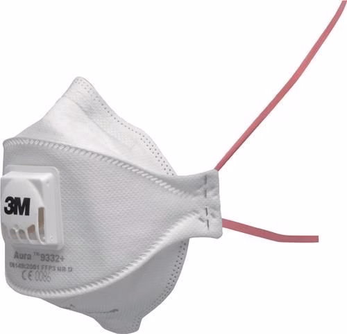 Primary Image 2215179 Maschera respiratoria 9332+ FFP3/V NRD con valvola di espirazione 10 pezzi/scatola 3M