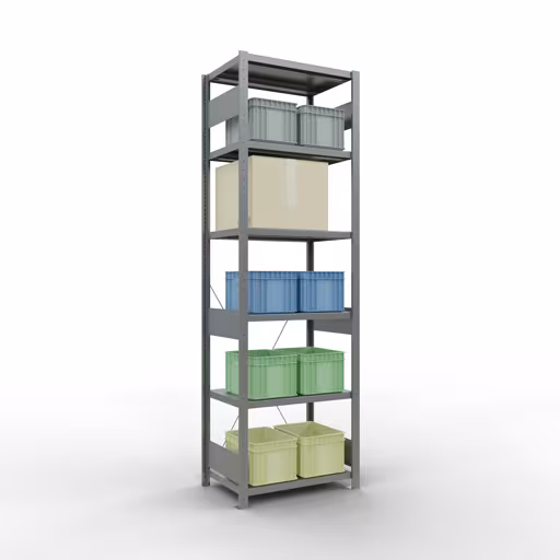 Figure n° 12 de l'article étagère de base, système d'étagères enfichables MULTIplus250, 2500 x 750 x 500 mm, 6 étagères, galvanisées du groupe de produits système enfichable de Schulte Lagertechnik