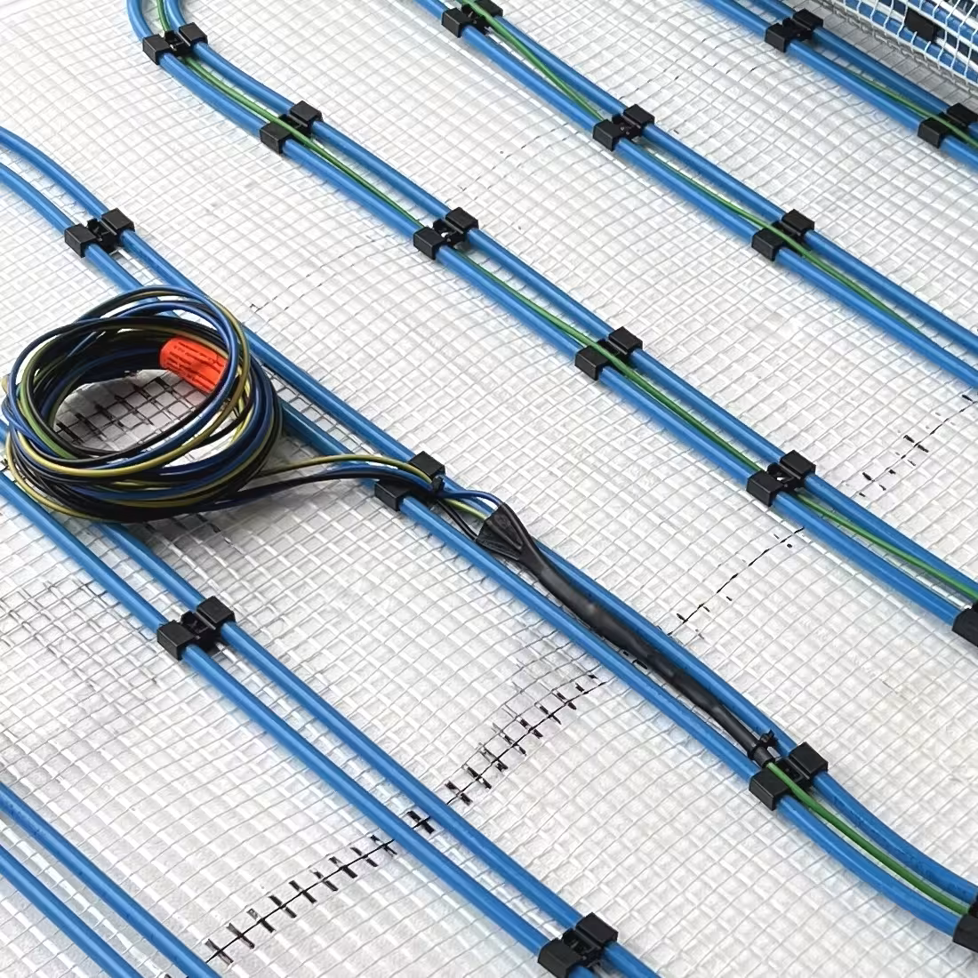 Riscaldamento a pavimento elettrico ibrido ad acqua calda HoWaTech Duo | Set con tappetino riscaldante e elementi di collegamento superficie riscaldante 5m² della marca HoWaTech della categoria Riscaldamento a pavimento