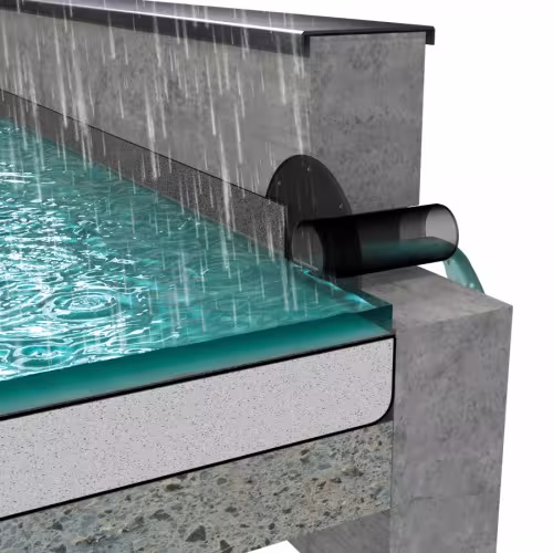 Flavent Notüberläufe DN 75 mit Kunststoffmanschette für Sika Sarnafil T66-15D beige aus der Kategorie Dachdurchgänge unisoliert mit der GTIN 4027822725726 Flavent Notüberläufe von der Marke Klöber aus der Kategorie Dachdurchgänge unisoliert